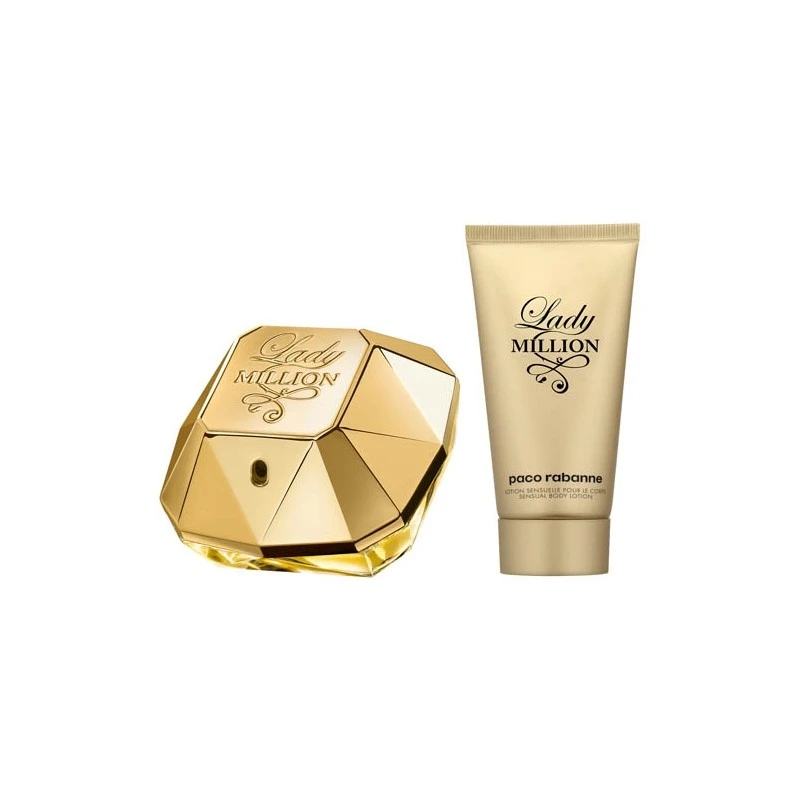 Paco Rabanne Lady Million EDP 80ml + BL 100ml, Комплект за Жени